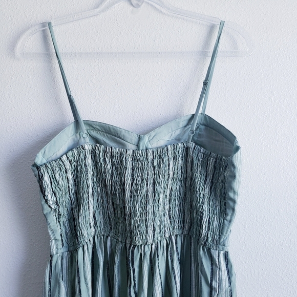 Striped Green Jumpsuit - Picture 6 of 7